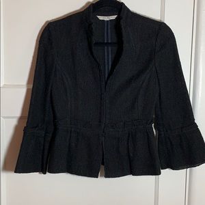 Mng Exclusive black linen dress jacket